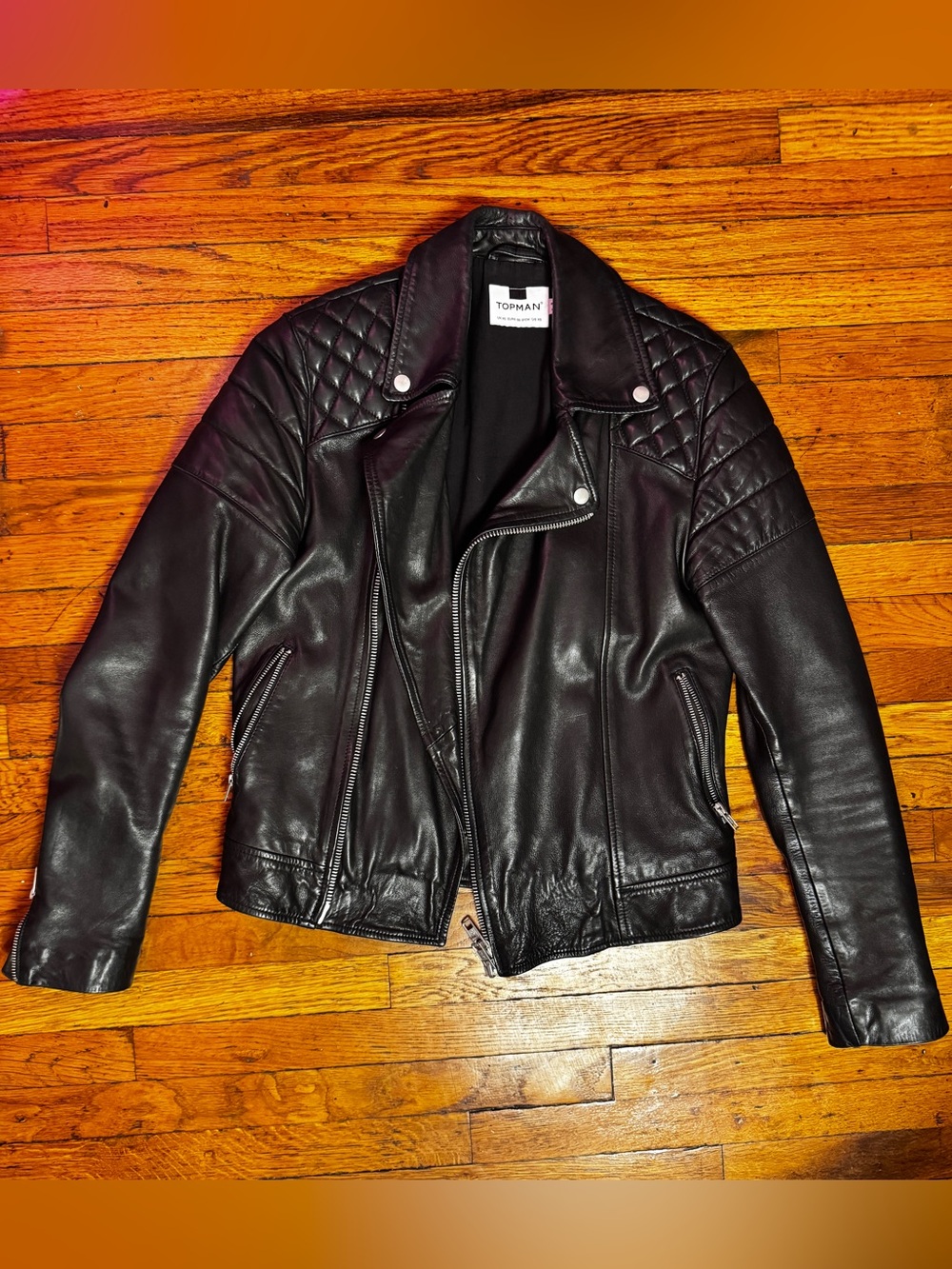Topman Leather biker jacket